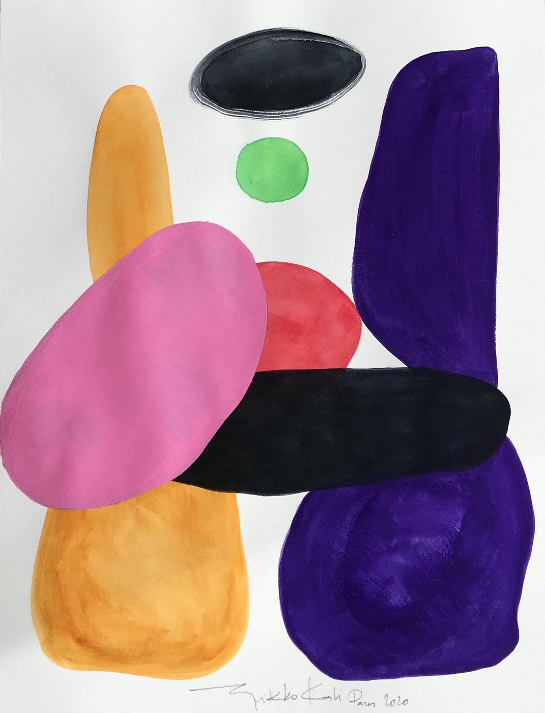 Paris 2020, gouache