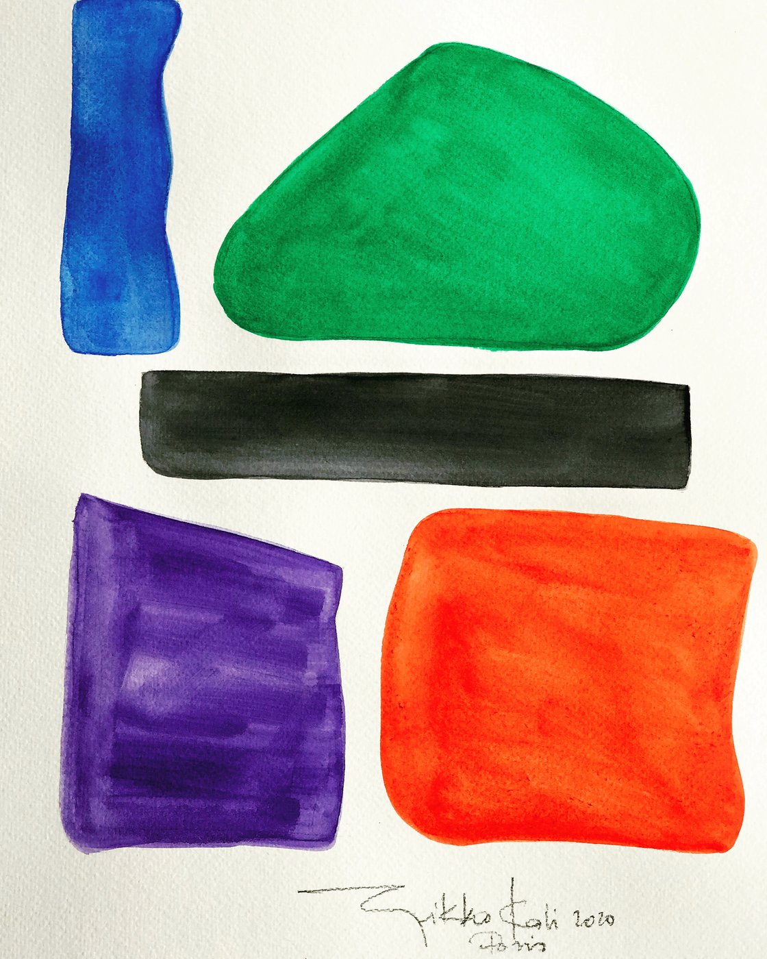 Paris 2020, gouache