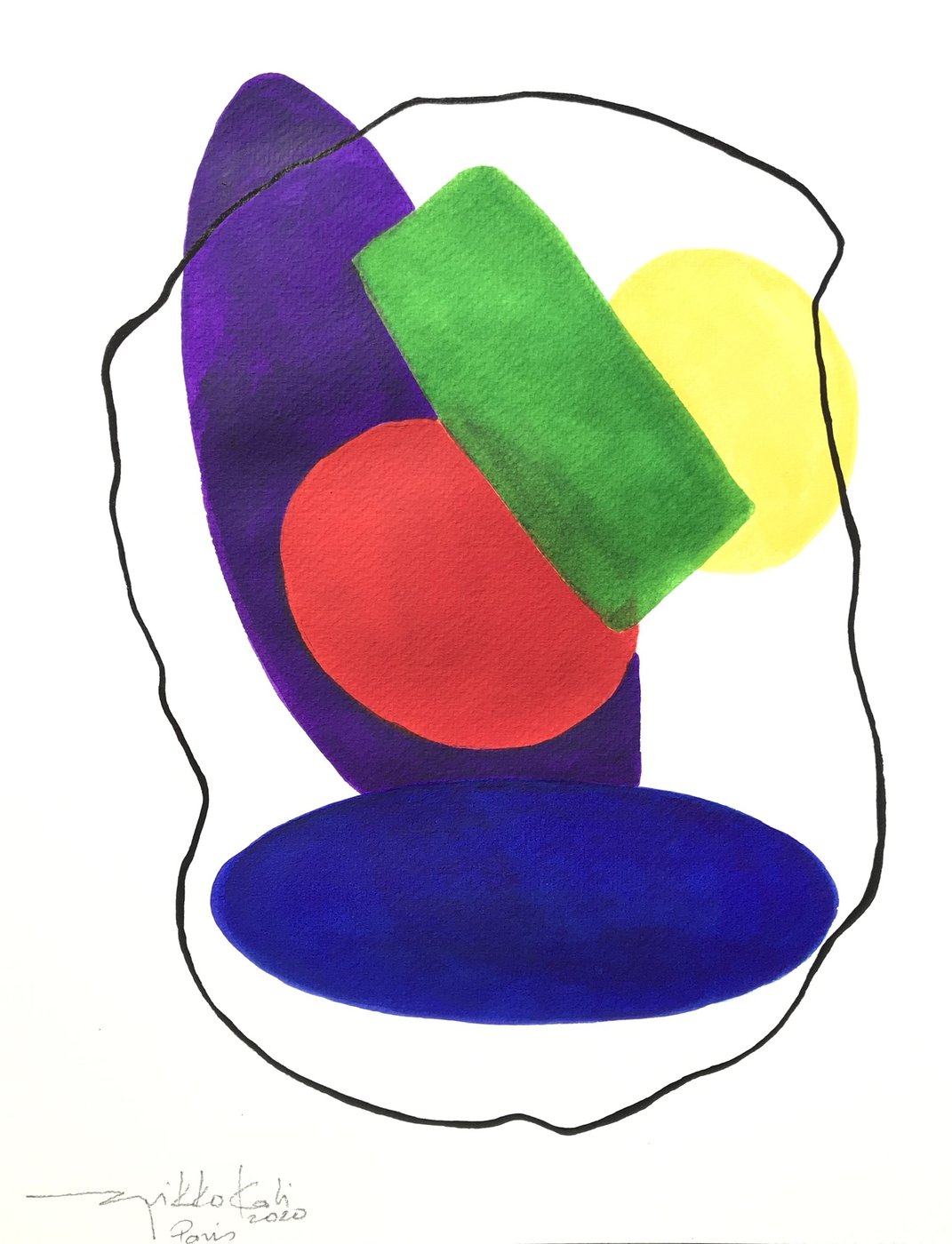 Paris 2020, gouache