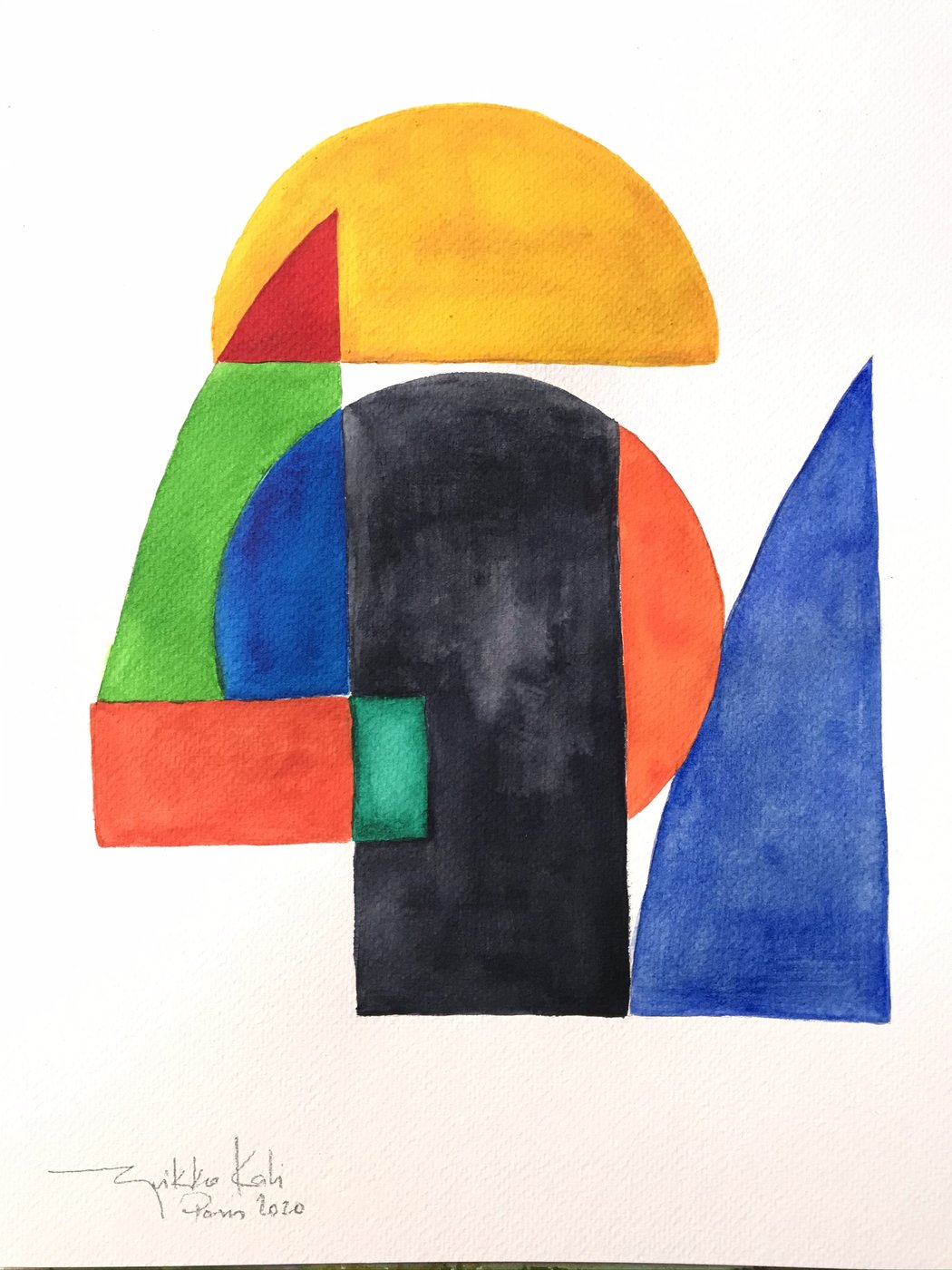 Paris 2020, gouache